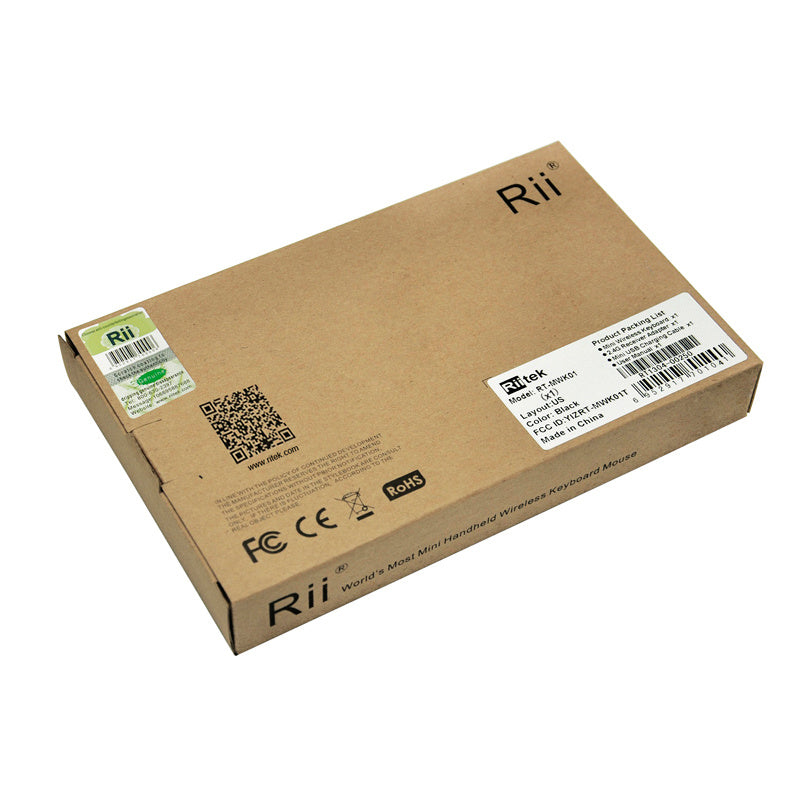 Rii X1 2.4G Mini Wireless Keyboard with Touchpad Mouse, Lightweight Portable Wireless Keyboard Controller with USB Receiver Remote Control for Windows/Mac/Android/PC/Tablet/TV/Xbox/PS3