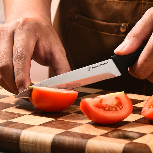 2-Piece Utility Knife Set - High Carbon Stainless Steel Blades with Ergonomic Handles, Matching Blade Guards,