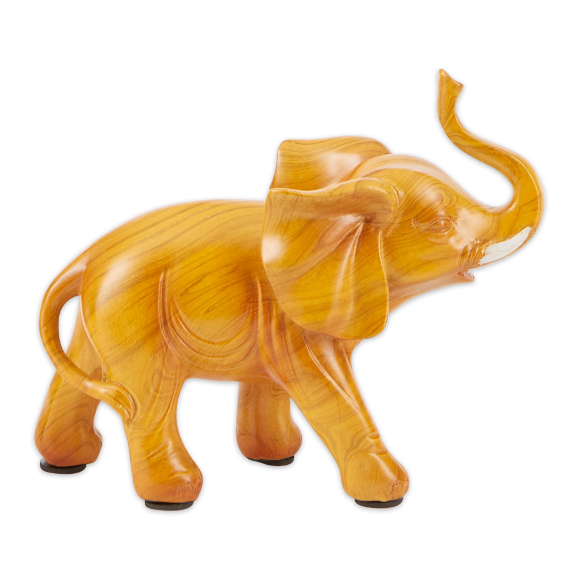 Accent Plus Large Golden Elephant Figure 9x3.5x6.75