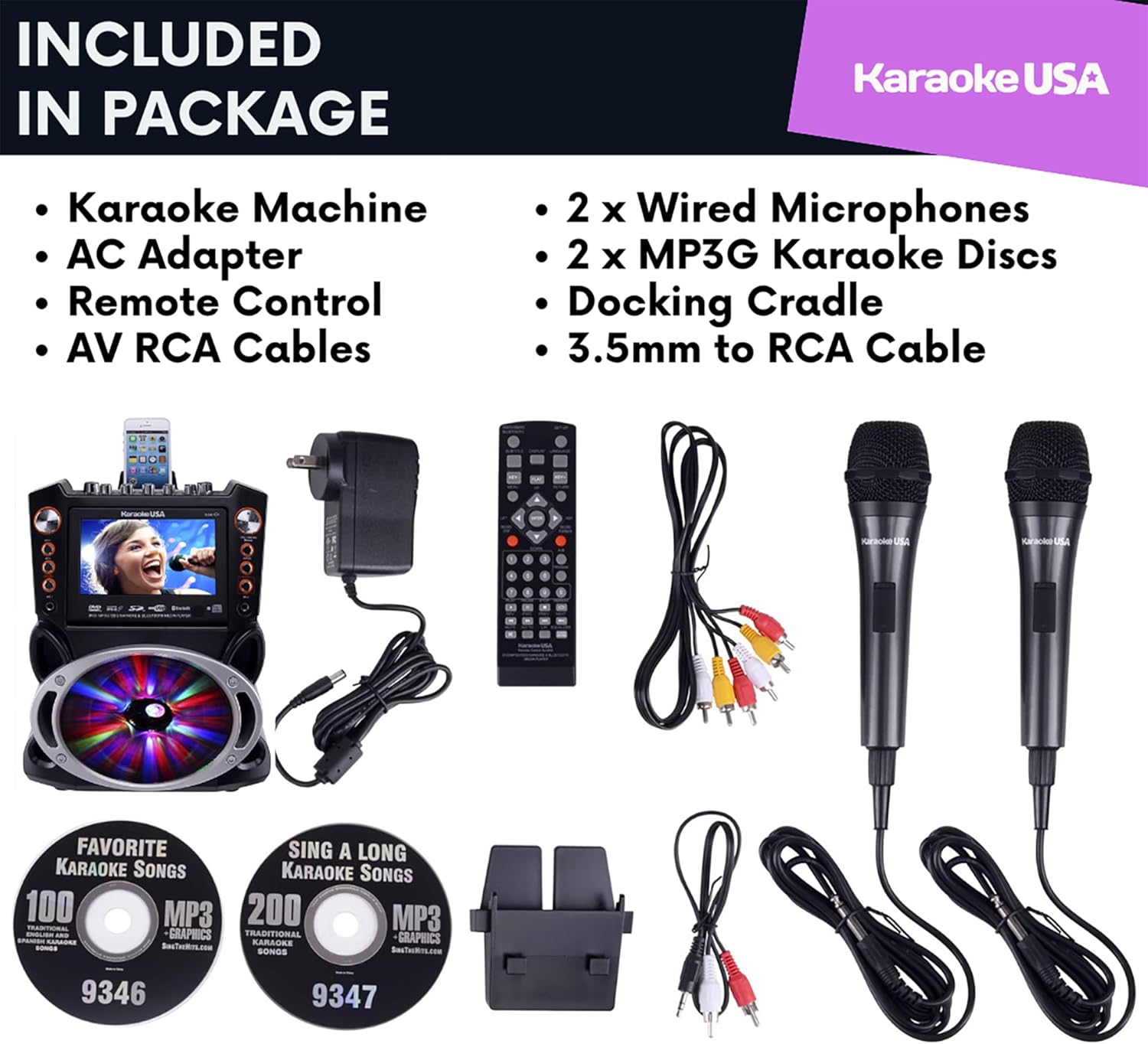 Karaoke USA DJ Karaoke Machine (GF846)