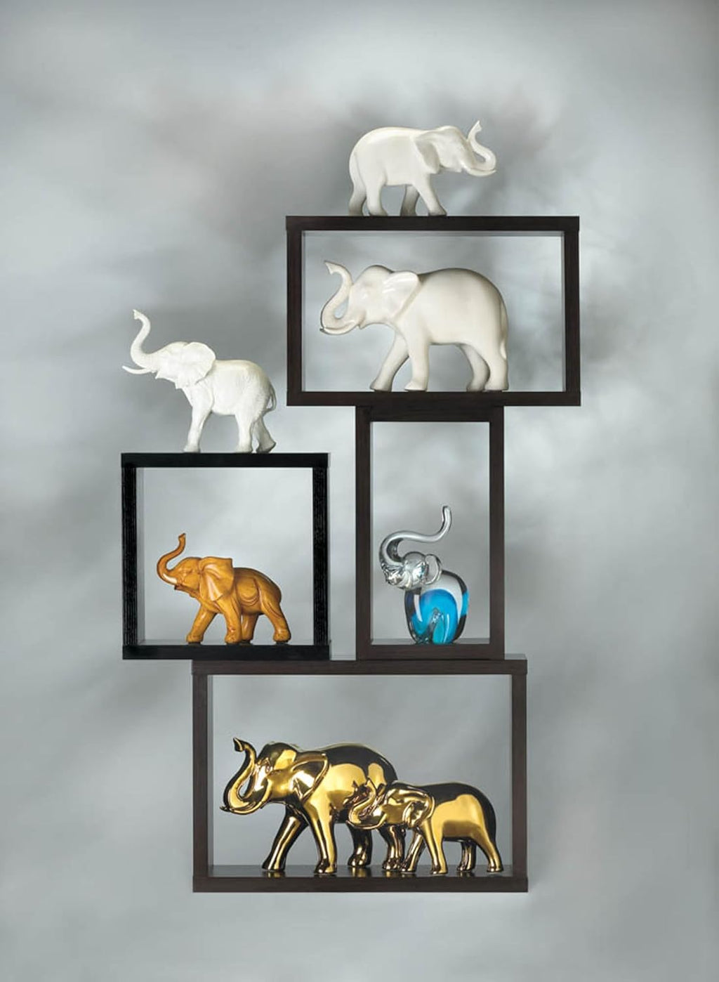 Accent Plus Large Golden Elephant Figure 9x3.5x6.75