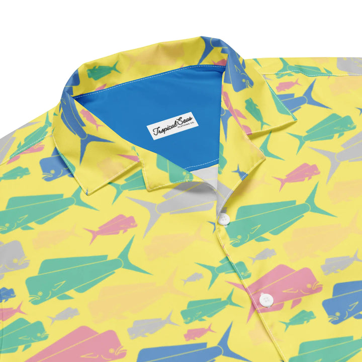 Dorado Fish Island Button Down Hawaiian Shirt - Coastal Summer 2024 Collection