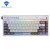 MACHENIKE KT68 Bluetooth Keyboard 68 Key Tri-mode Customized Retro 2.4G Wireless 3 Models Hot Swap RGB Gaming Mechanical Keyboard - Red Switch Zero Sense Future White