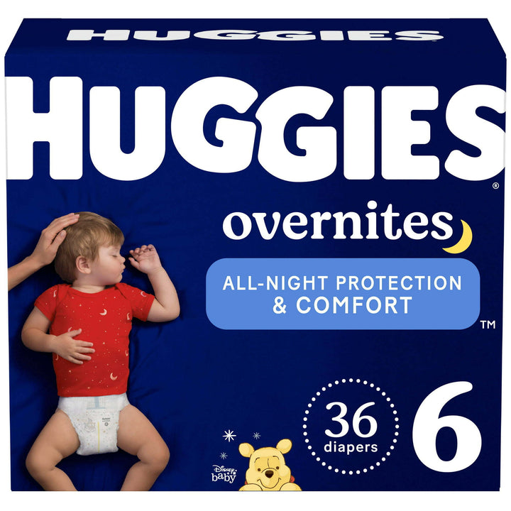 Huggies Overnites NIghttime Baby Diaper Size 6;  36 Count