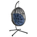 Wicker Hanging Swing Chair;  Rattan Hanging Egg Chair with Durable Stand and Waterproof Cushion for Outdoor Garden or Indoor Living Room