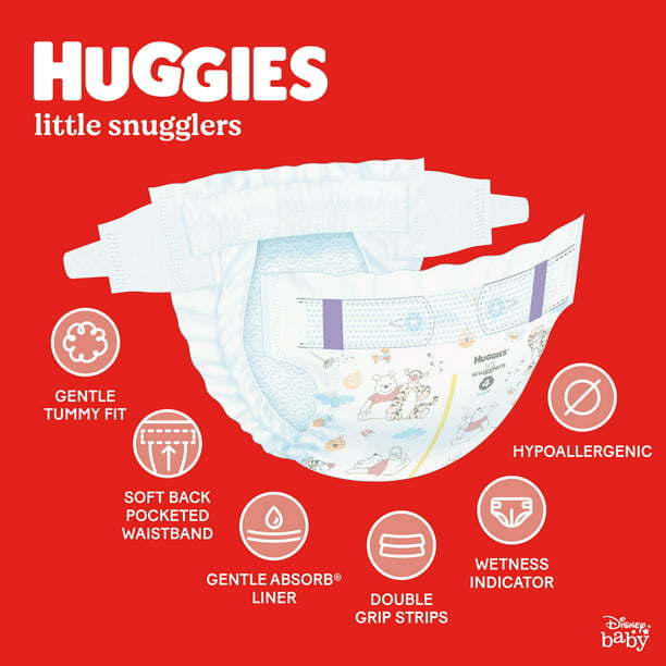 Huggies Little Snugglers Size Newborn;  76 Count