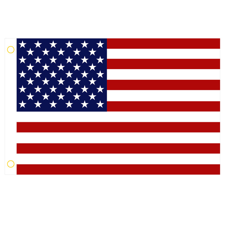 4 Pcs 3 x 5 Ft American US Flags Vivid Color and UV Fade Resistant Canvas Header Double Stitched