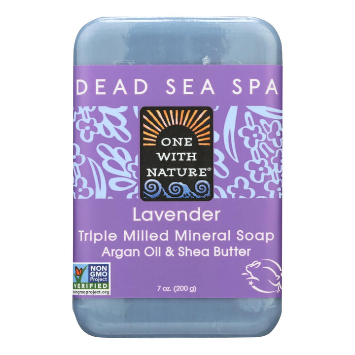 One With Nature Dead Sea Mineral Soap Lavender - 7 Oz