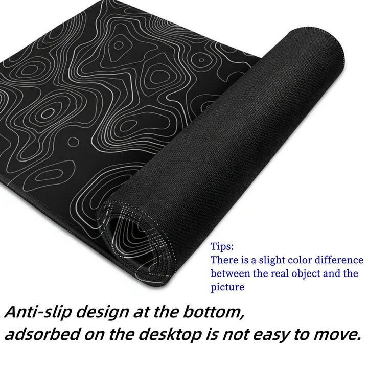 Abstract Line Large Gaming E-sports Computer Oversized Extended Thickened Mouse Pad, Desktop Mat Desk Pad, Non-slip Mouse Pad, Washable Rubber Material Mouse Pad