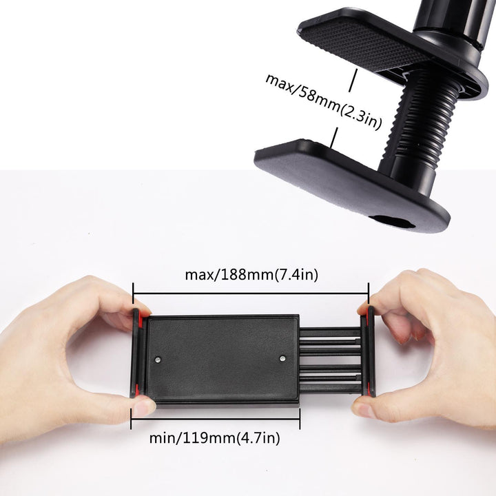 Bend the phone holder