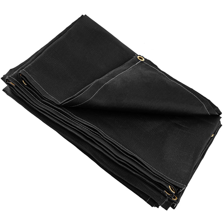 VEVOR 6 x 10 Ft Welding Blanket Black Fiberglass Blanket Portable Fiberglass Fire Retardant Blanket Welding Mat Welding Fireproof Thermal Resistant Insulation With Carry Bag