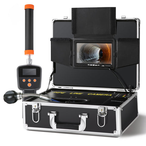 VEVOR Sewer Camera with 512Hz Locator, 131 ft/40 m, 7