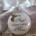 In Heaven Relatives Name Ornament, Keepsake Feather Plastic Ball Christmas Tree Charm Hanging