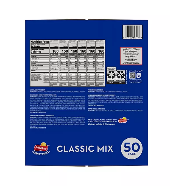 Frito-Lay Classic Mix Variety Pack (50 pk.)