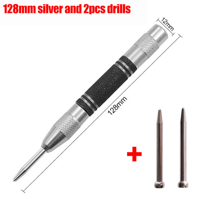 128/155mm Centre Punch General Automatic Punch Woodworking Metal Drill Adjustable Spring Loaded Automatic Punch Hand Tools Sets