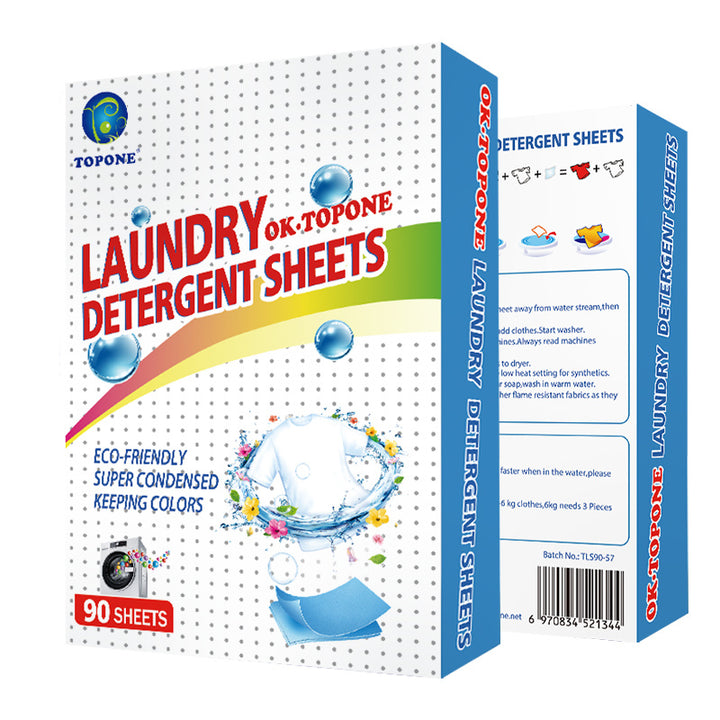 Topone Laundry Detergent Sheet Friendly Household Cleaning Product 5cm x 11cm  (Prices are 50% lower than local)