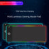 New RGB luminous wireless rechargeable mouse pad Large LED colorful game table pad Office anti-skid keyboard pad