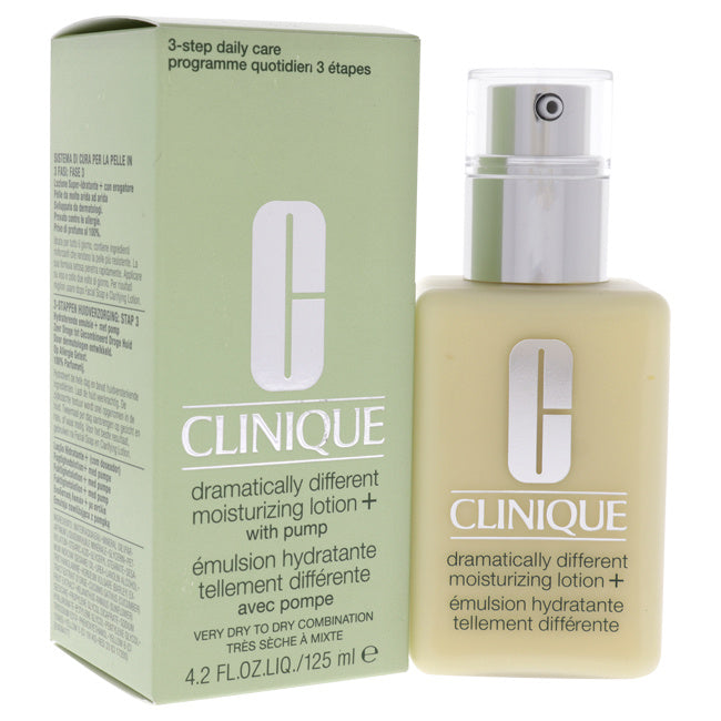 Dramatically Different Moisturizing Lotion Plus - Very Dry To Dry Combination Skin by Clinique for Unisex - 4.2 oz Moisturizer