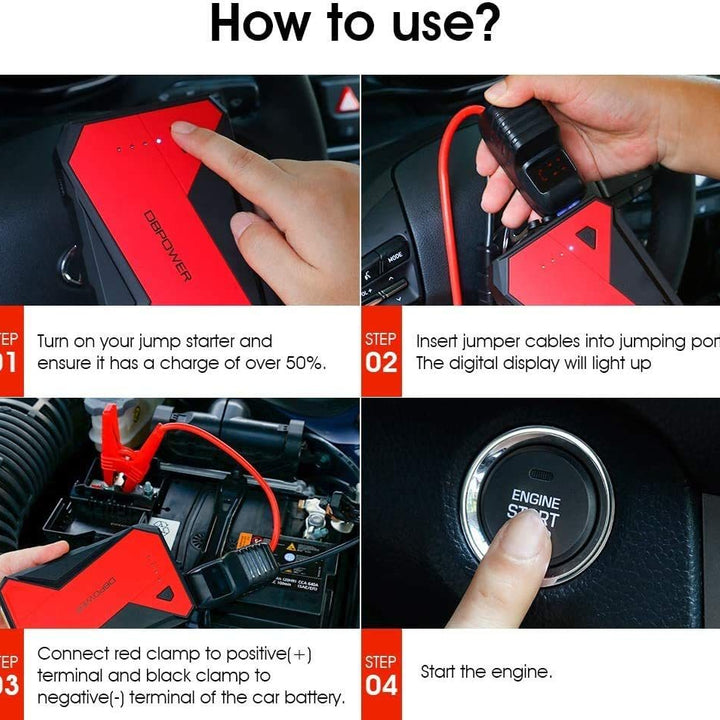 DBpower DJS80 1000A Portable Car Jump Starter