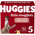 Huggies Little Snugglers Baby Diapers Size 5;  Count 92