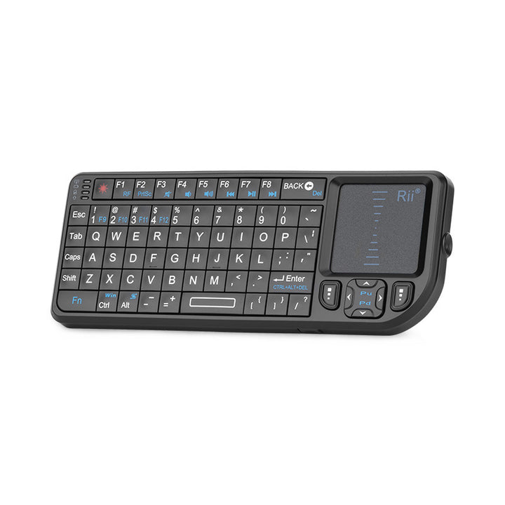 Rii K01V3 Mini Wireless Keyboard with Backlight Laser Pointer Multimedia For TV, Computer