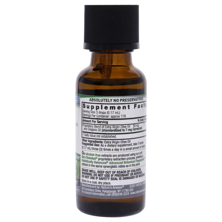 Oil Of Oregano AF - 7mg by Natures Answer for Unisex - 1 oz Dietary Supplement