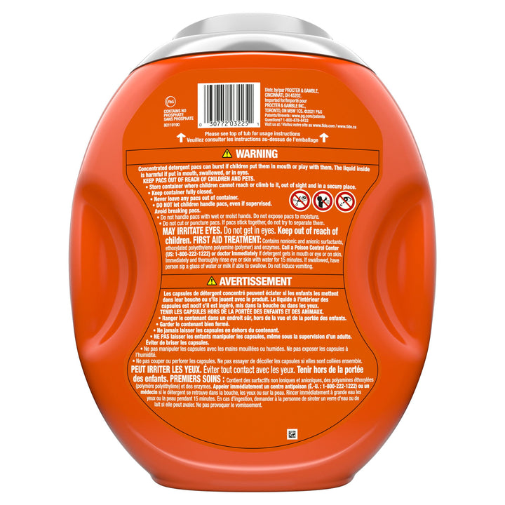 Tide Ultra OXI Power PODS with Odor Eliminators Laundry Detergent Pacs;  63 Count