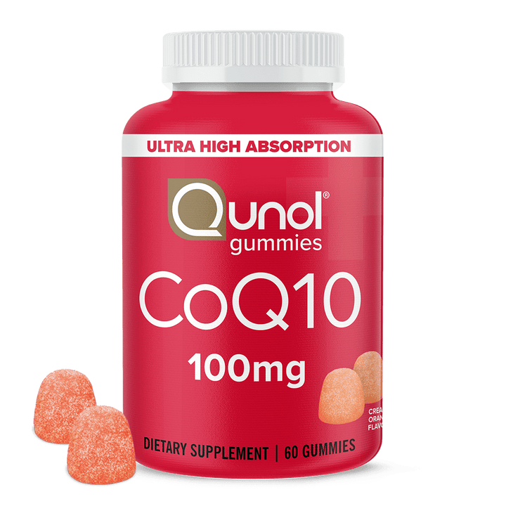 Qunol CoQ10 Gummies (60 Count) with Ultra-High Absorption, 100mg Heart Health Supplement, Vegan and Gluten Free