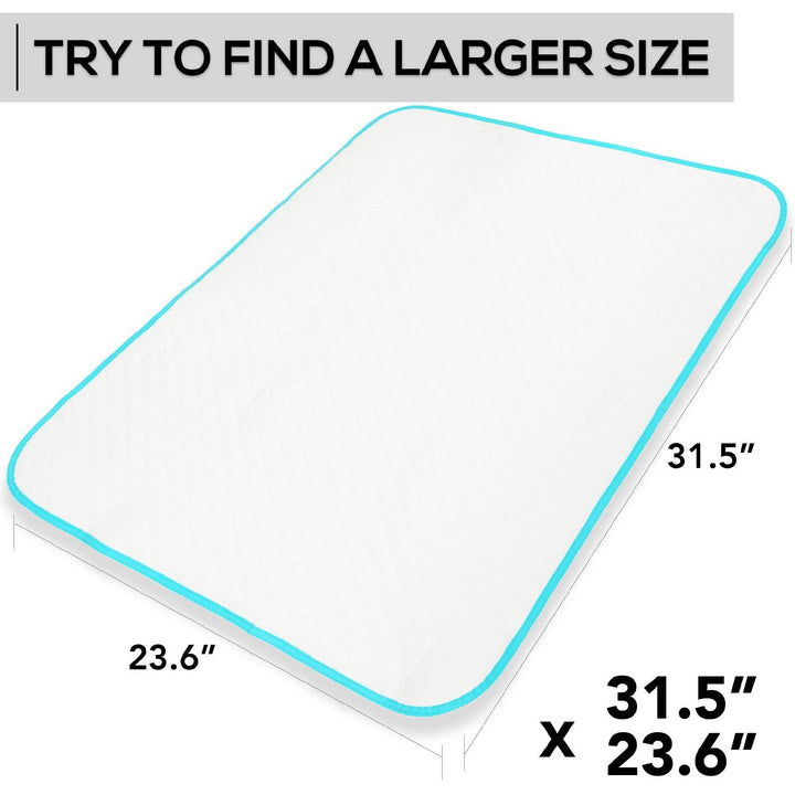 Portable Changing Pad for Home Travel Waterproof Reusable Extra Large Size 31.5 x 23.6 inch Baby Changing Mat with Reinforced Double Seams