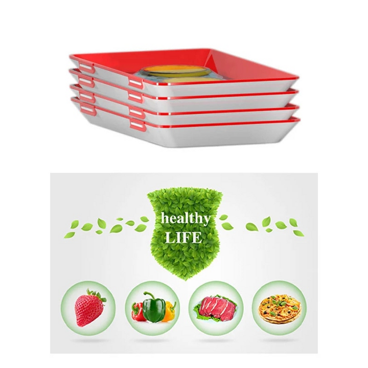 Creative Food Storage Tray for Keeping Fresh and Air Out