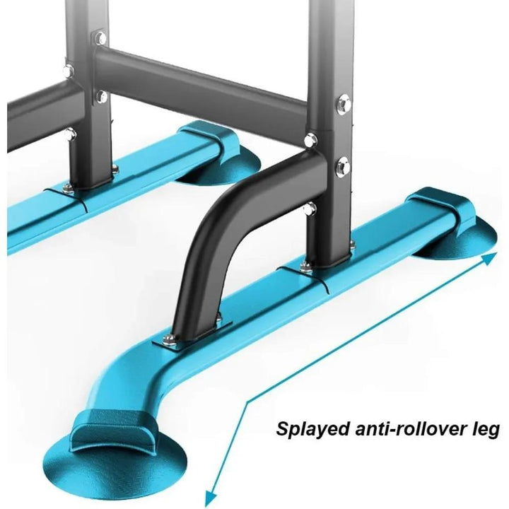 Power Tower Workout Dip Station Pull Up Bar, Height Adjustable Multi-Function Dip Stand for Home Gym Strength Training Fitness Equipment