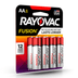 Rayovac Fusion Premium Alkaline, AA Batteries, 8 Count with SD Card