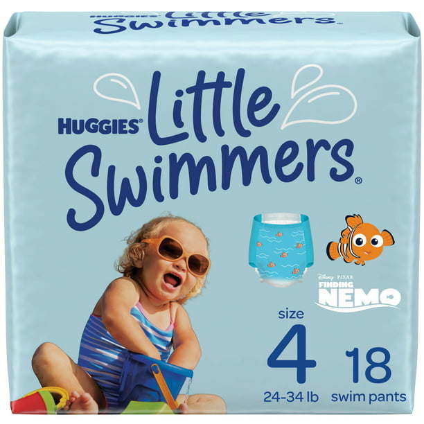 Huggies Little Swimmers Swim Diapers Size 4;  Medium;  Count 18