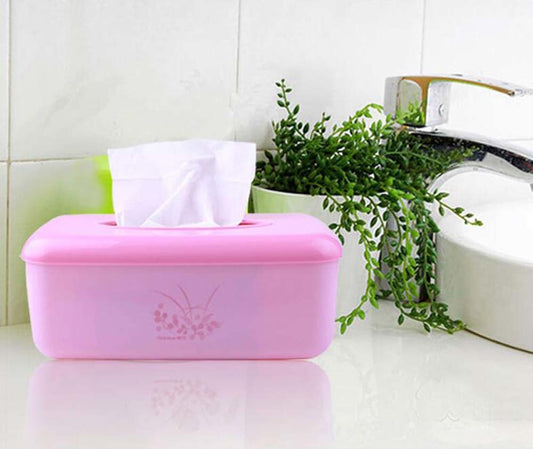 Elegant Rectangle Tissue Box Paper Holder Tissue Holders,Pink
