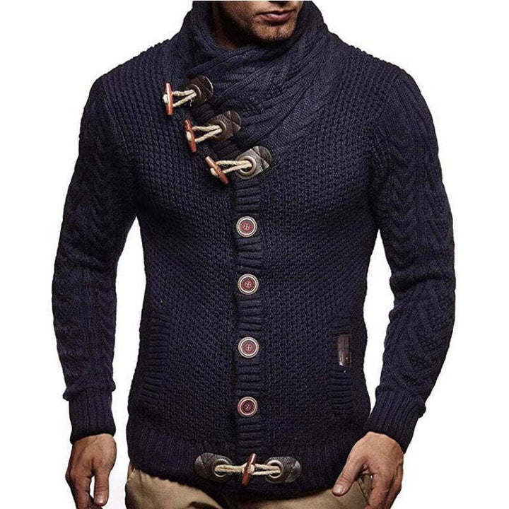 Autumn Winter Man Sweaters Streetwear Clothes Turtleneck Sweater Men Long Sleeve Knitted Pullovers Soft Warm Basic Sweater Male