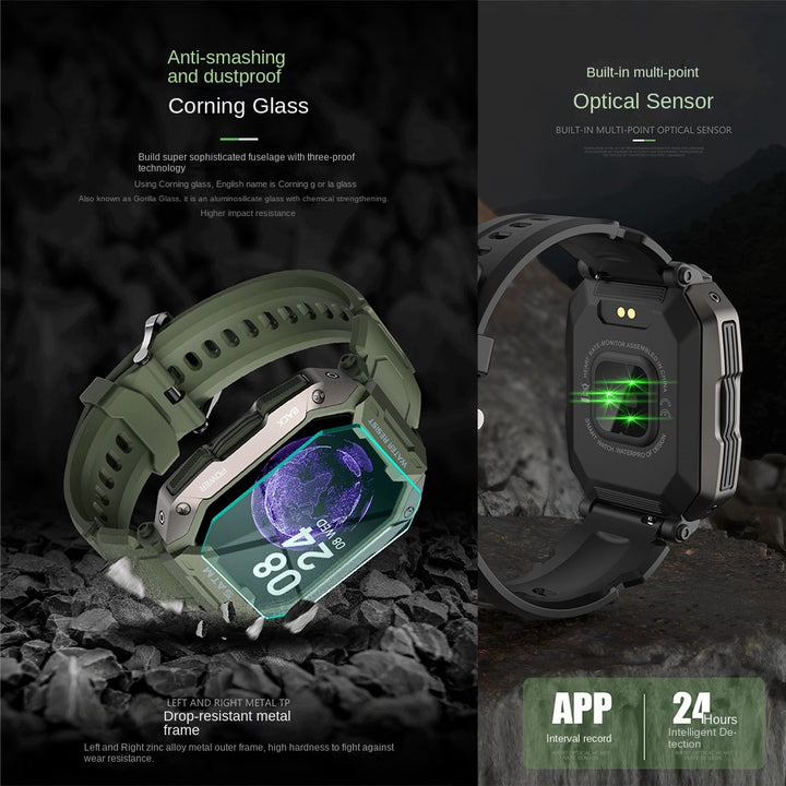 C20 smart watch new 5ATM three proof outdoor sports multi dial electronic step counting heart rate and blood oxygen monitoring