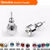 Wholesale 10pairs/Lot Men/Women Cool Stud Earrings Round Cute Austria Crystal 18K Platinum Plated Screw back Piercing Earrings Jewelry