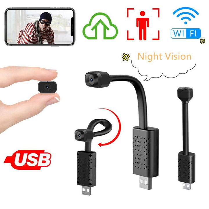 U21B Webcam Mini 1080P HD IP Camera Wireless WiFi Security Camcorder Night Vision DVR Gift Mini Camera Pc Gamer Complete Web Camera built in 32GB