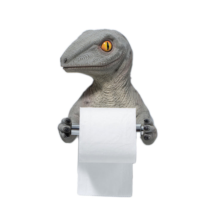 Dinosaur Toilet Hygiene Resin Tray Free Punch Dinosaur Paper Towel Holder