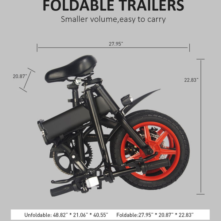 S7-14"* 2.125" Foldable City Ebikes Street E-bike 250W Hall Sensor Kick Bike Private Model[Unable to ship on weekends, please place orders with caution]