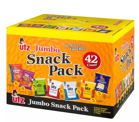 Utz Jumbo Snack Pack (1 oz.;  42 ct.)