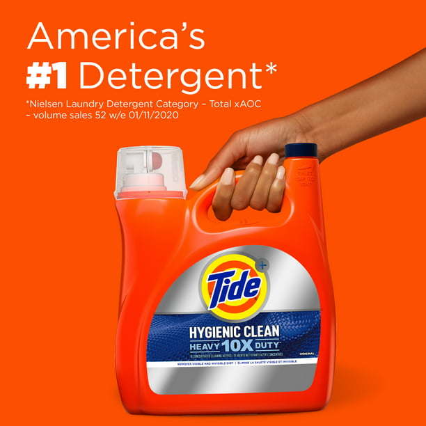 Tide Hygienic Clean Original Scent Liquid Laundry Detergent;  100 Loads 154 fl oz