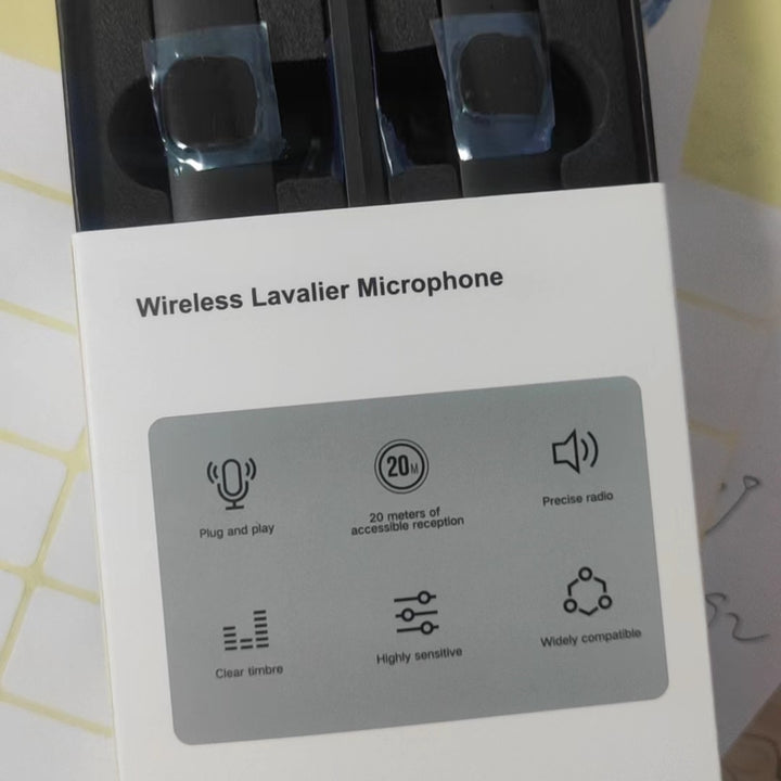 Wireless Lavalier Lapel Microphone for iPhone 15 Series/Android/Computer - Bluetooth Mini Phone Microphones for Video Recording - 2 Clip on Mics with USB C Interface for Tiktok YouTube Vlog