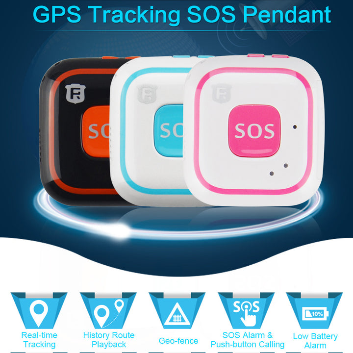 V28 Mini Smart Kids GPS Tracker Two Way Audio Communication Talking Clock SOS Geo-Fence Historical Route Playback Fall Alarm