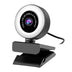 PC Webcam for Streaming HD 1080P;  Light Correction & Autofocus USB Computer Web Camera Video Cam for Mac Windows Laptop Conferencing Gaming with Microphone & Ring Light (Tripod Included)