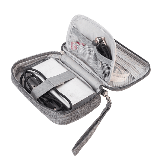 Travel Cable Organizer Bag, Electronic Accessories Case with Zipper, Portable Electronic Storage Bag, for Cord Phone Charger Flash Drive Phone SD Card