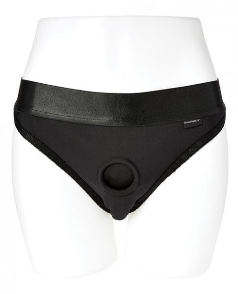 Em Ex Active Harness Wear Silhouette Crotchless Med