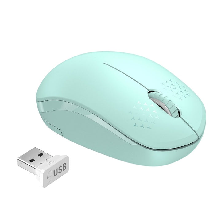 Wireless Mouse, Noiseless Mouse with USB Receiver Portable Computer Mice