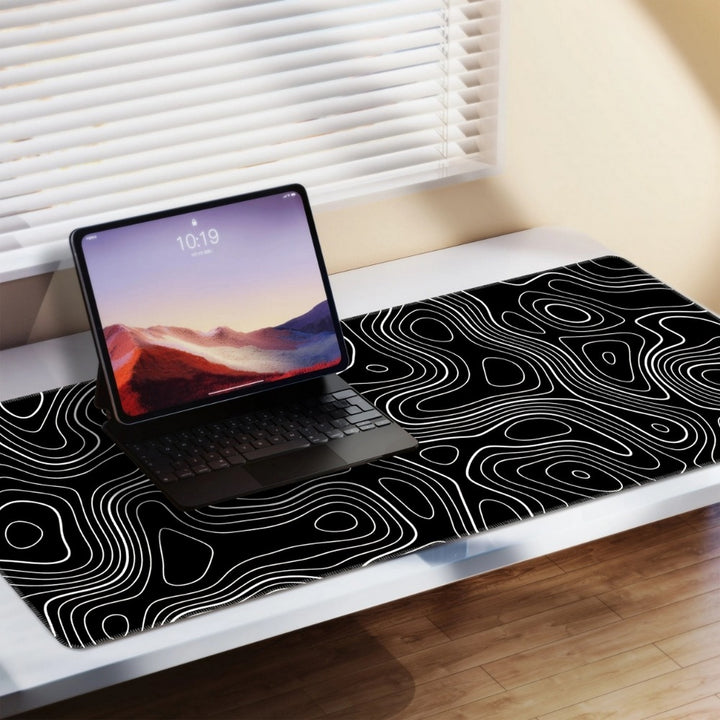 Abstract Line Large Gaming E-sports Computer Oversized Extended Thickened Mouse Pad, Desktop Mat Desk Pad, Non-slip Mouse Pad, Washable Rubber Material Mouse Pad