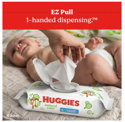 Huggies Natural Care Refreshing Baby Wipes;  Cucumber Scent;  560 Count